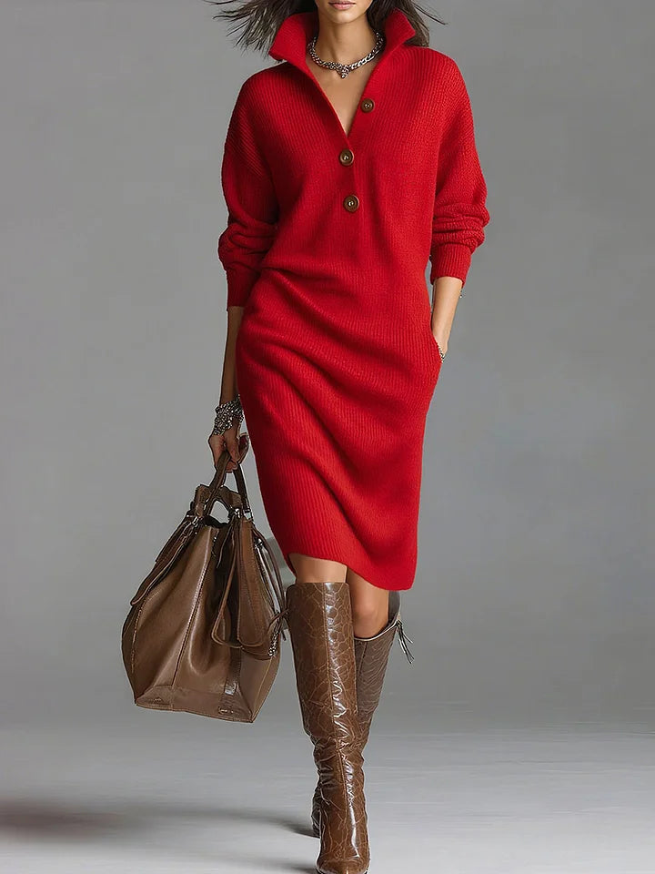 Fatima™ | Chic Sweater Dress - Seldom Seen Styles