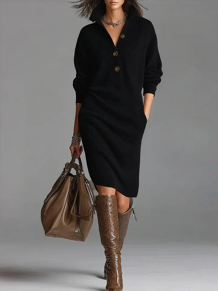 Fatima™ | Chic Sweater Dress - Seldom Seen Styles