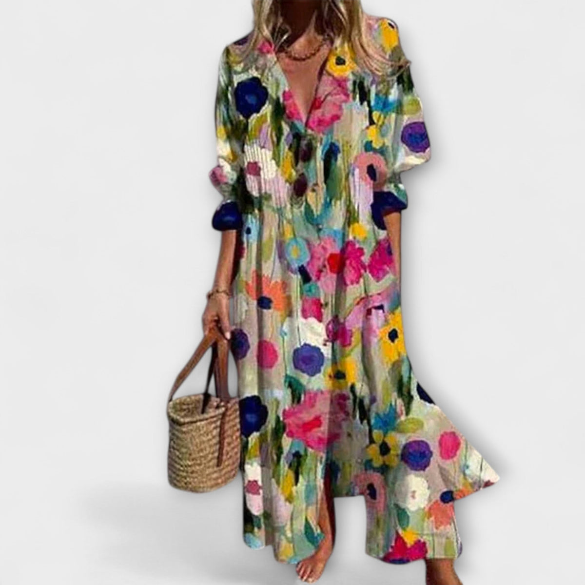 Flattering Maxi Dress with Tummy Coverage - Seldom Seen Styles