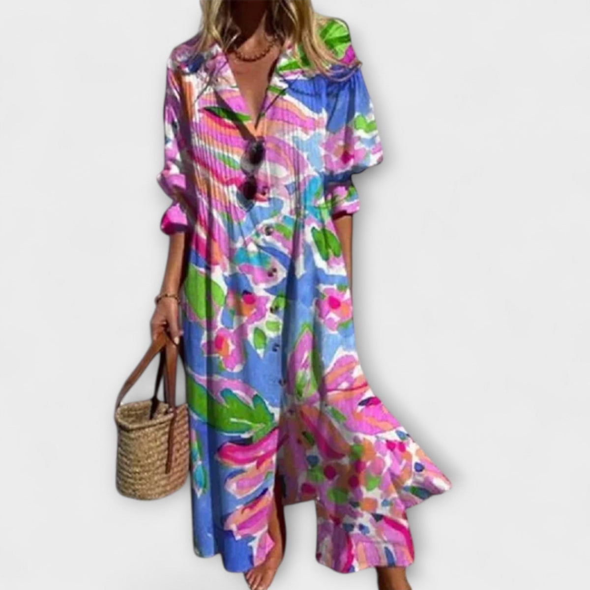 Flattering Maxi Dress with Tummy Coverage - Seldom Seen Styles