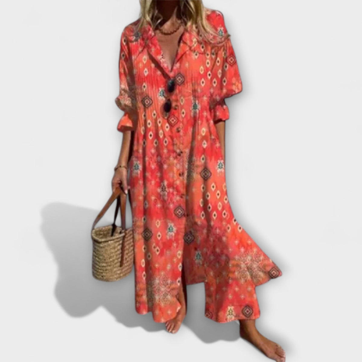 Flattering Maxi Dress with Tummy Coverage - Seldom Seen Styles