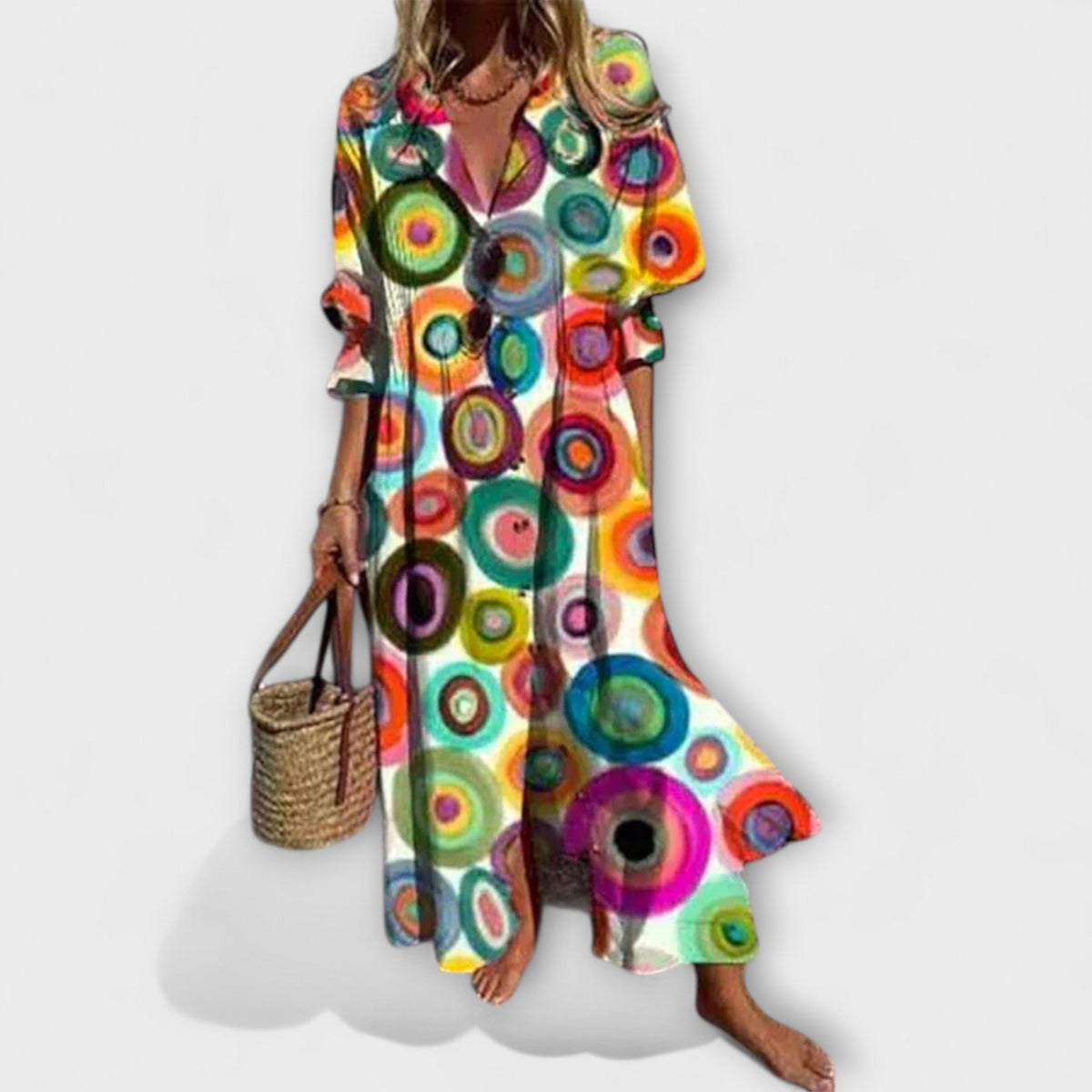 Flattering Maxi Dress with Tummy Coverage - Seldom Seen Styles