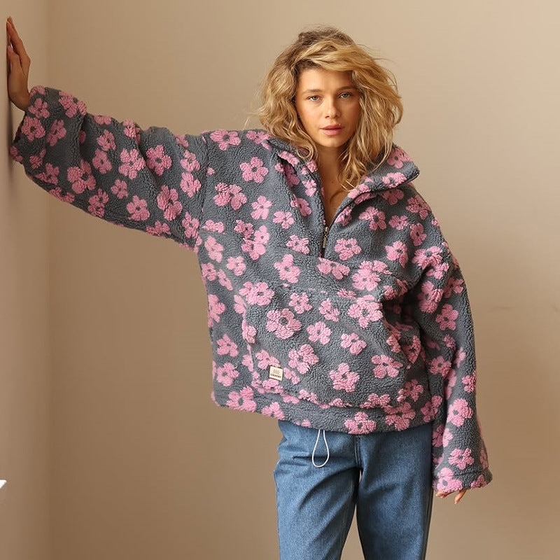 Fleece-Pullover Bloom - Seldom Seen Styles