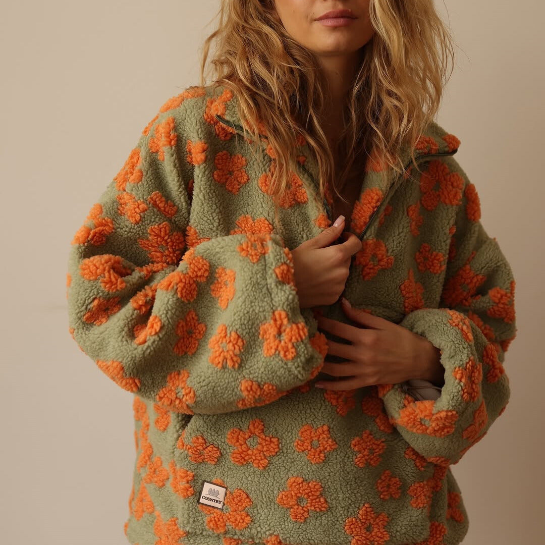 Fleece-Pullover Bloom - Seldom Seen Styles