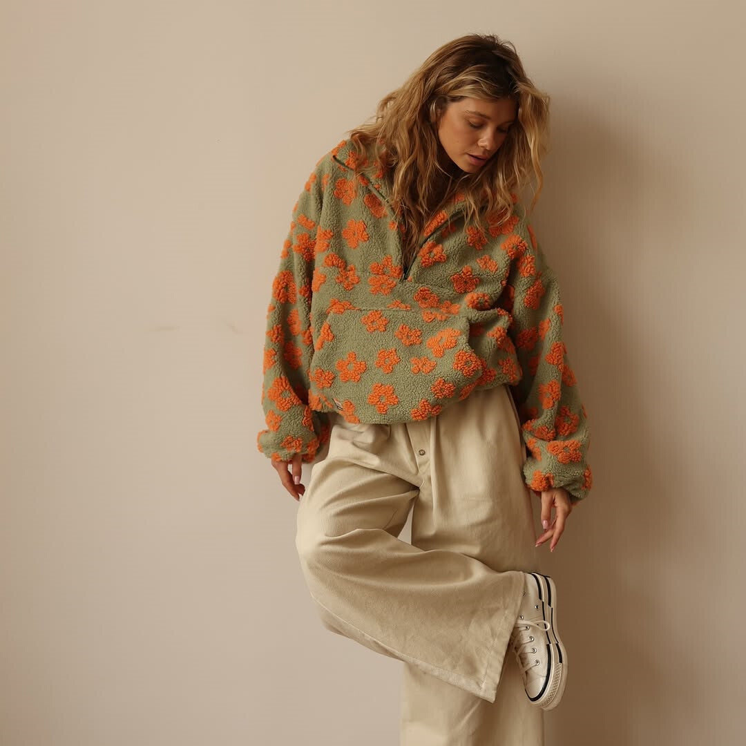 Fleece-Pullover Bloom - Seldom Seen Styles
