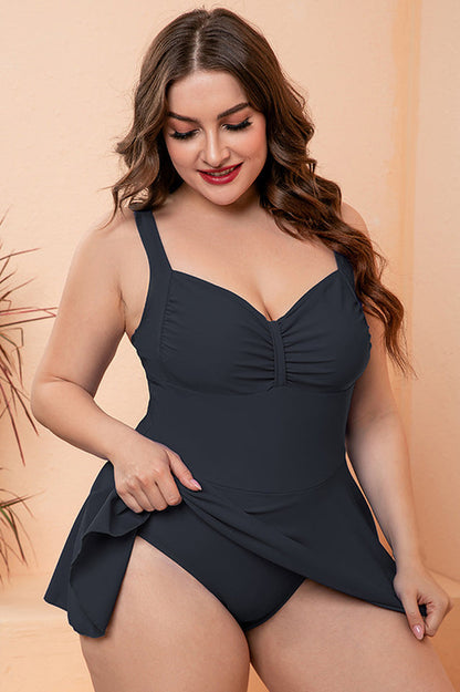 Robe de bain imprimée florale avec short