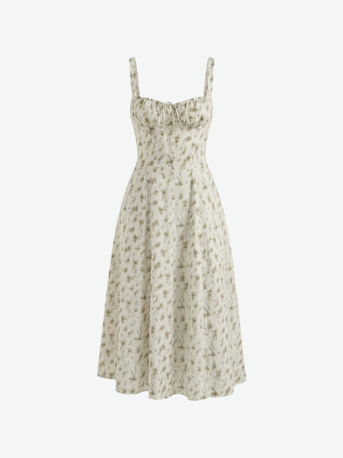 Floral Tie-Front Midi Sundress - Seldom Seen Styles