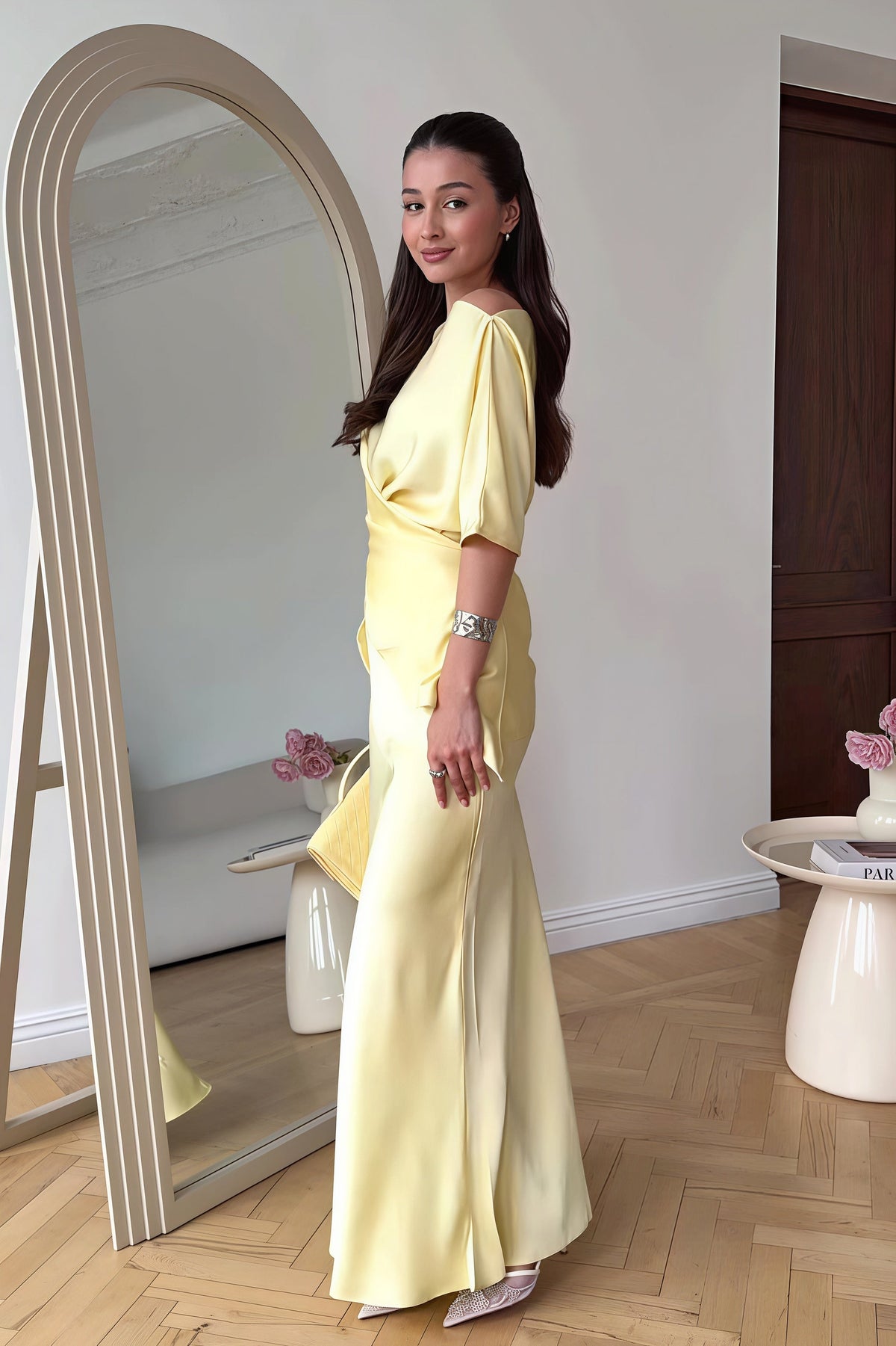 Flowy Elegant Short Sleeve  Skirt Set - Seldom Seen Styles