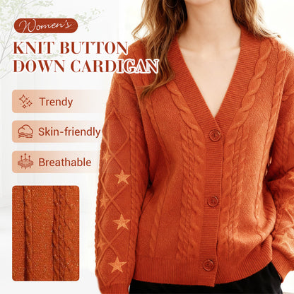 🚀Livraison gratuite🚀Cardigan boutonné pour femme