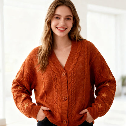 🚀Livraison gratuite🚀Cardigan boutonné pour femme