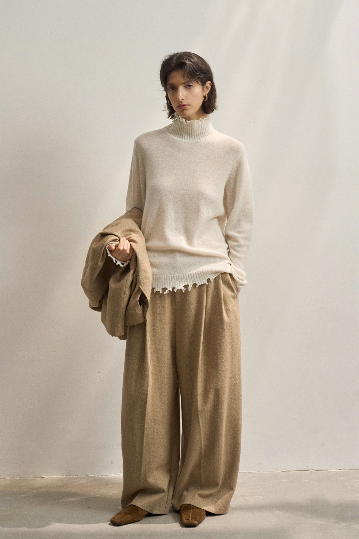 Fringed High NeckSweaters for Women Turn-Down Collar Solid Women Thicken Warm Pullovers Sweater - Seldom Seen Styles