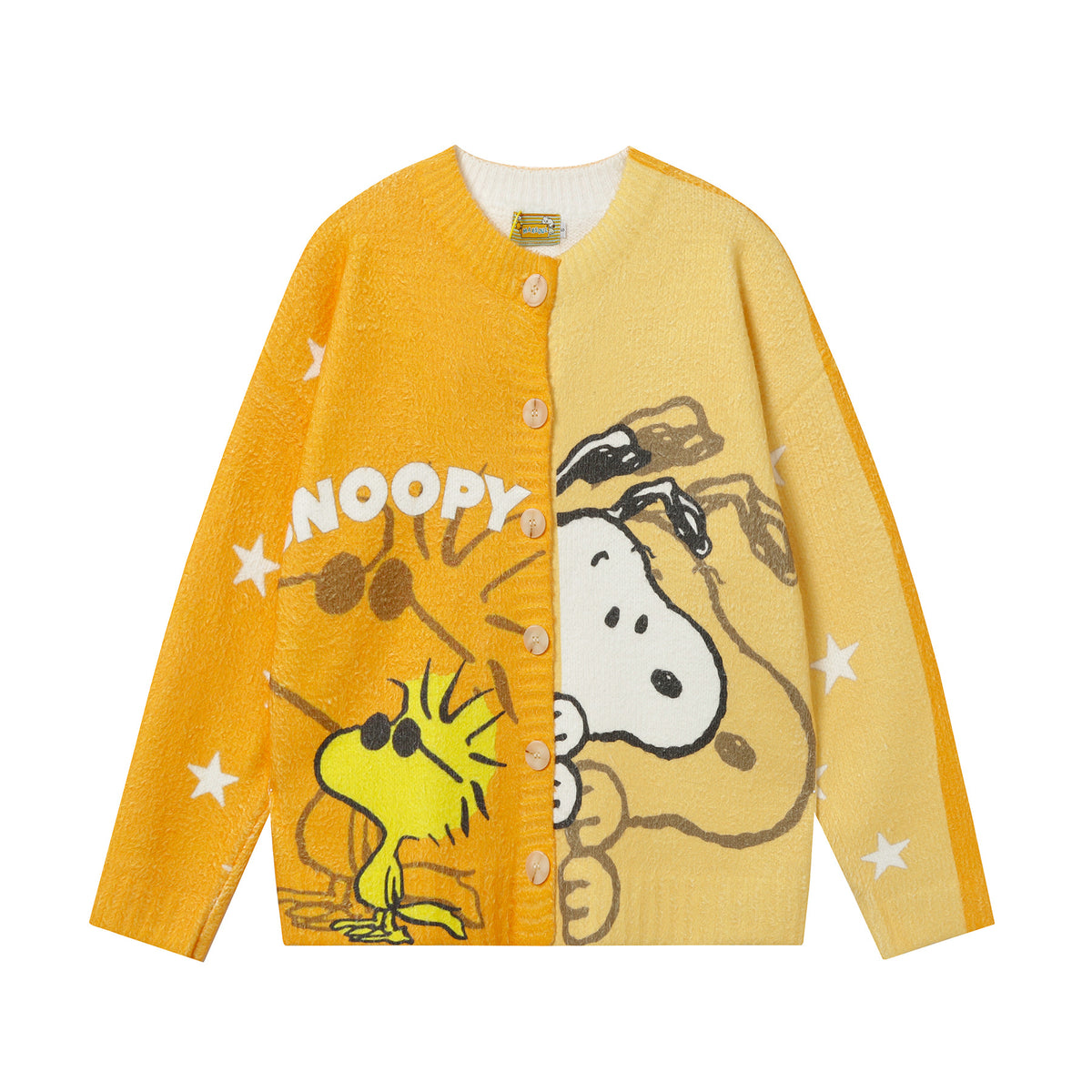 Full Print Cartoon Cardigan Sweater Unisex Loose Fit Cute Kawaii Knit Couple Streetwear Open Front Knitwear | Toon Cardi - Seldom Seen Styles