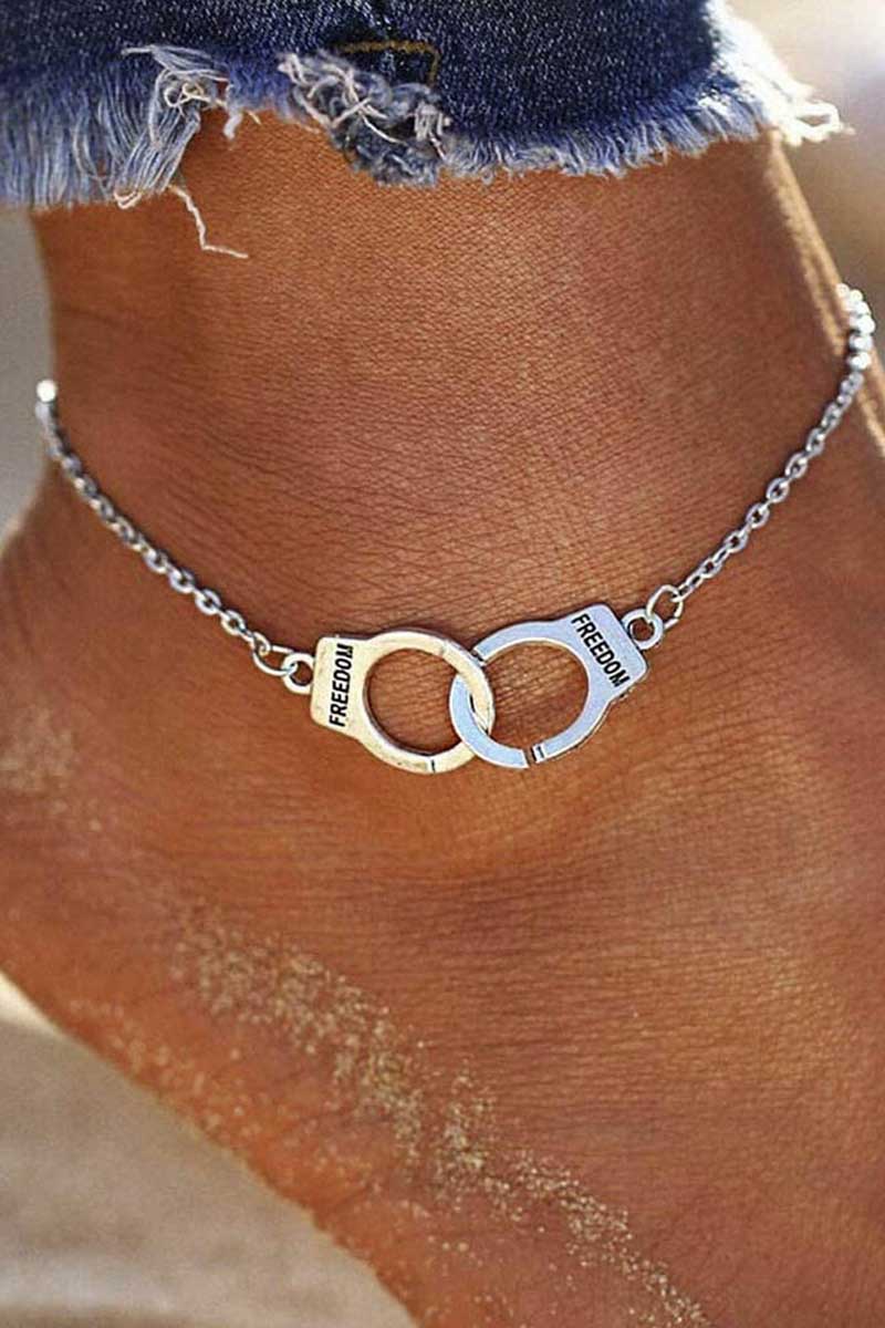 Funny Handcuff Trim Pendant Anklet - Seldom Seen Styles