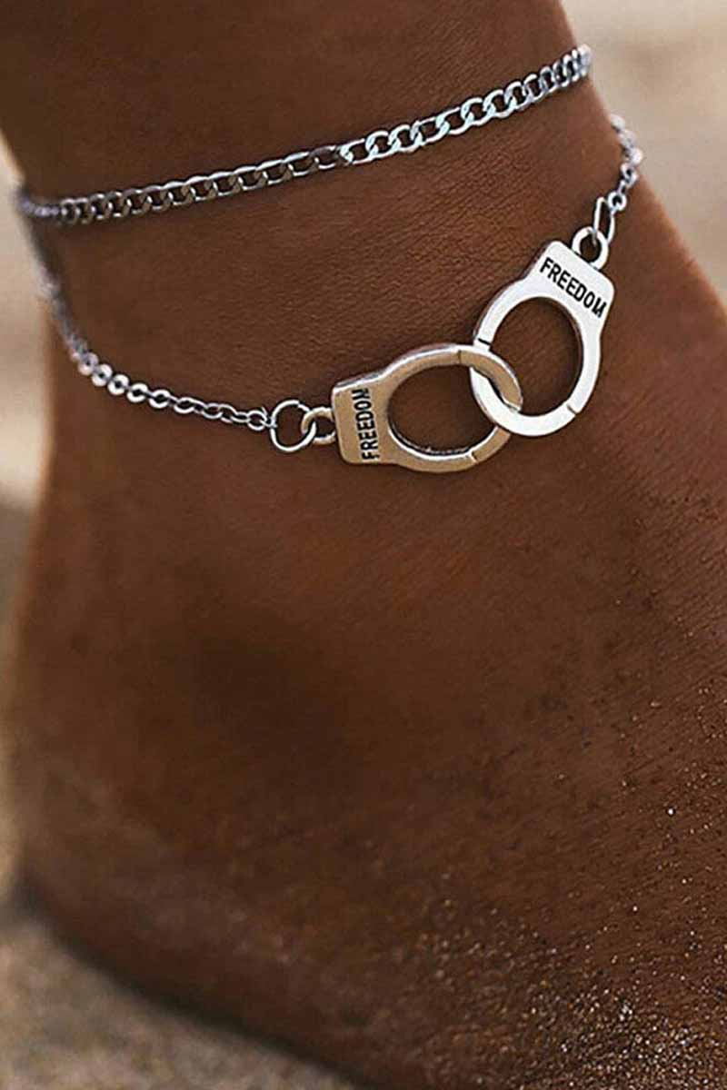 Funny Handcuff Trim Pendant Anklet - Seldom Seen Styles