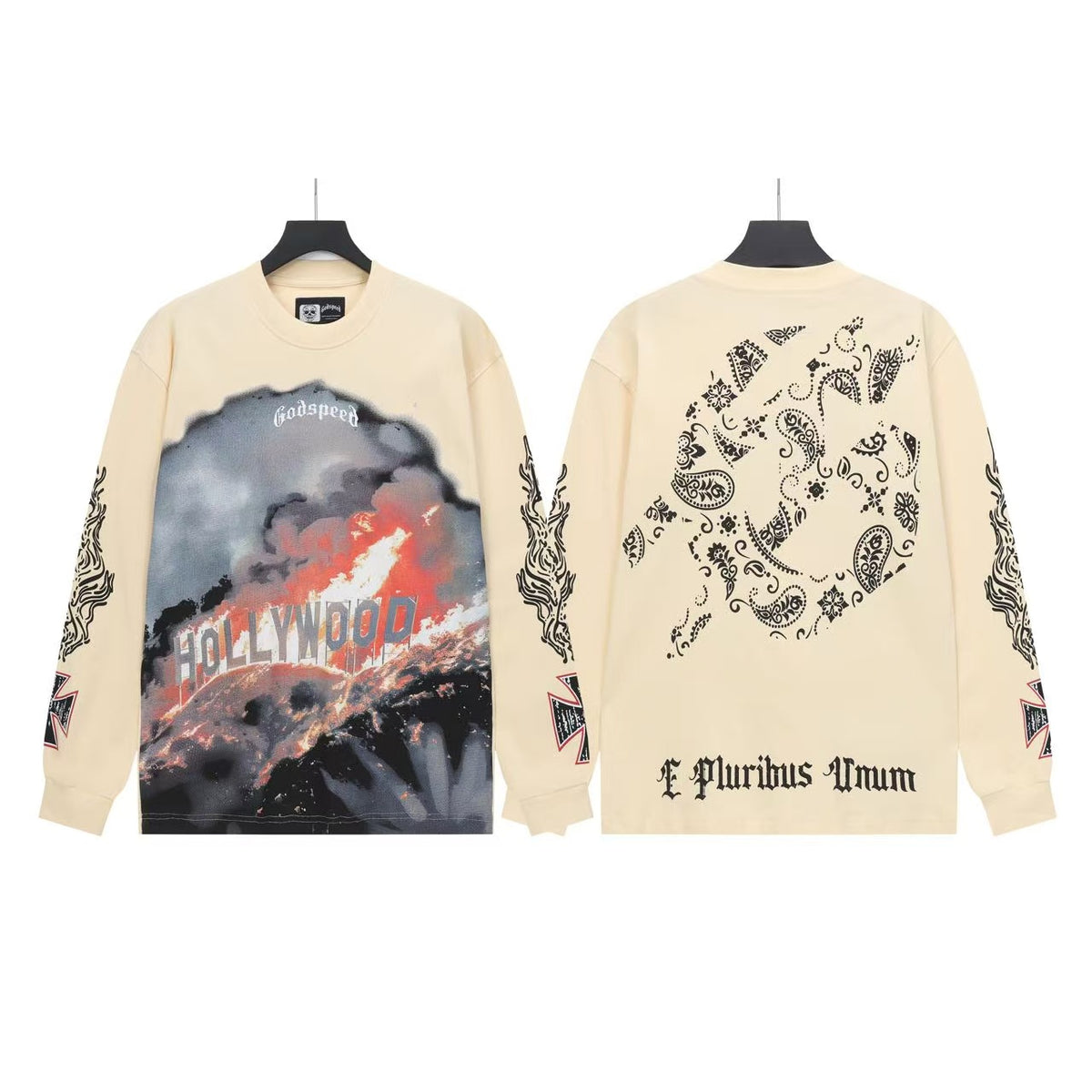 Godspeed Statue of Liberty Long Sleeve Shirt - Seldom Seen Styles