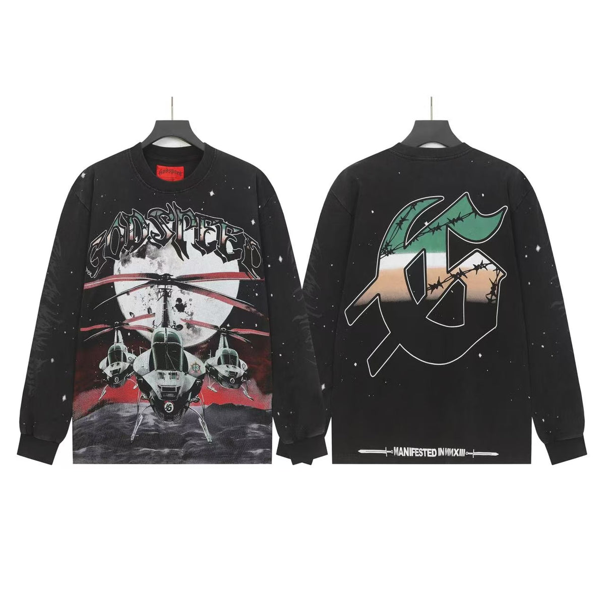Godspeed Statue of Liberty Long Sleeve Shirt - Seldom Seen Styles