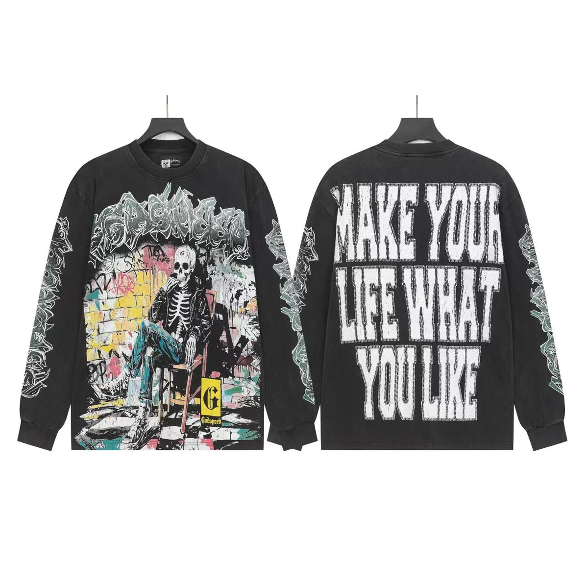 Godspeed Statue of Liberty Long Sleeve Shirt - Seldom Seen Styles