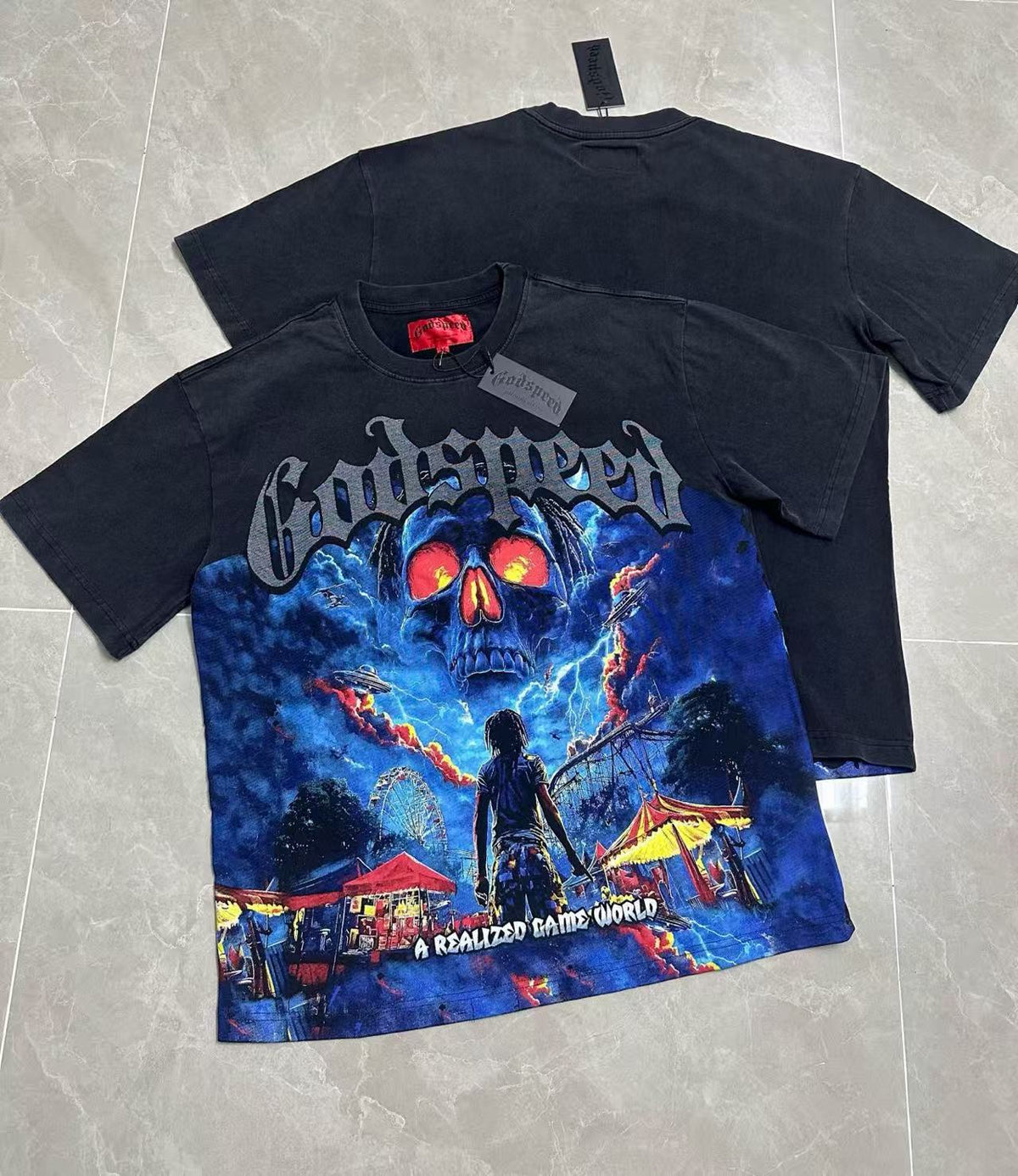 Godspeed Statue of Liberty "Night of the Demigods" Tee - Seldom Seen Styles