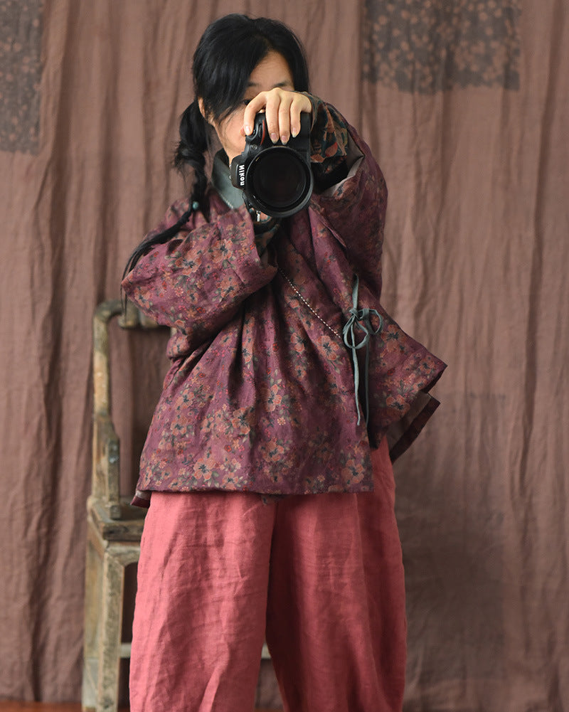 Vintage Bloom Contrast Jacket - Seldom Seen Styles