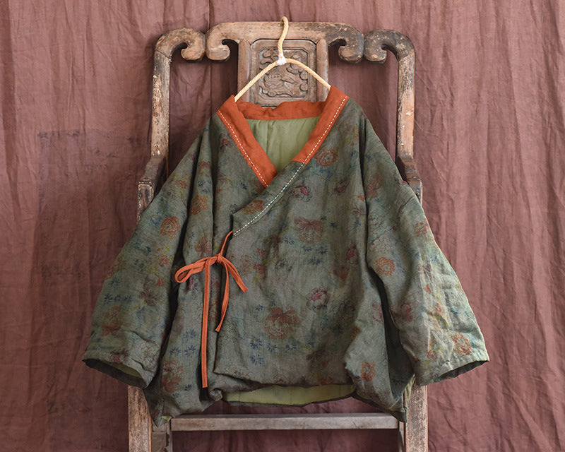 Vintage Bloom Contrast Jacket - Seldom Seen Styles