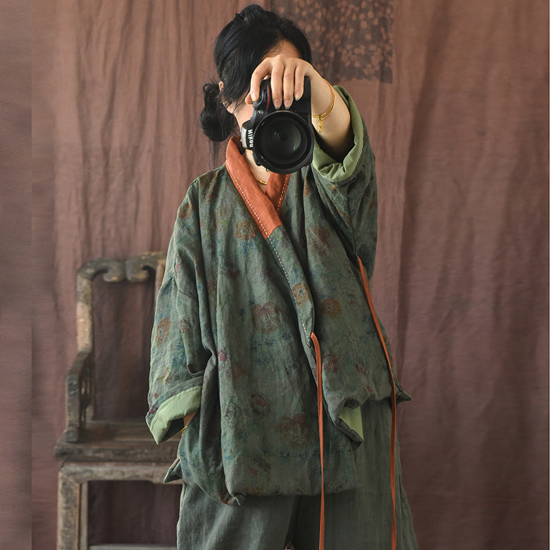 Vintage Bloom Contrast Jacket - Seldom Seen Styles