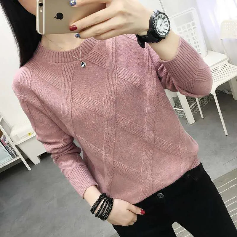 Fdfklak 2023 New Spring Autumn Sweater Women's Twist Pullover Loose Lazy Bottoming Thick Sweaters Outer Wear Pull Femme S-3XL