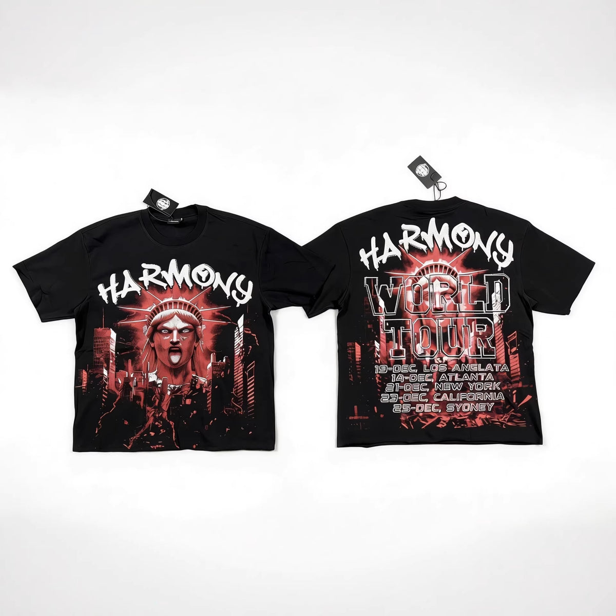 HARMONY “WORLD TOUR” Liberty Heavyweight Tee - Seldom Seen Styles