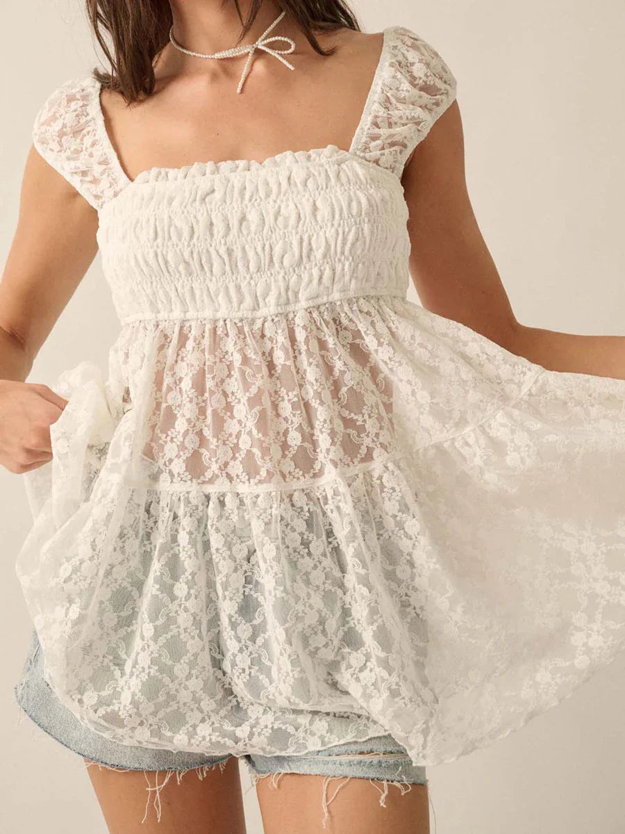 Hadley Summer Cutout Dress Top - Seldom Seen Styles