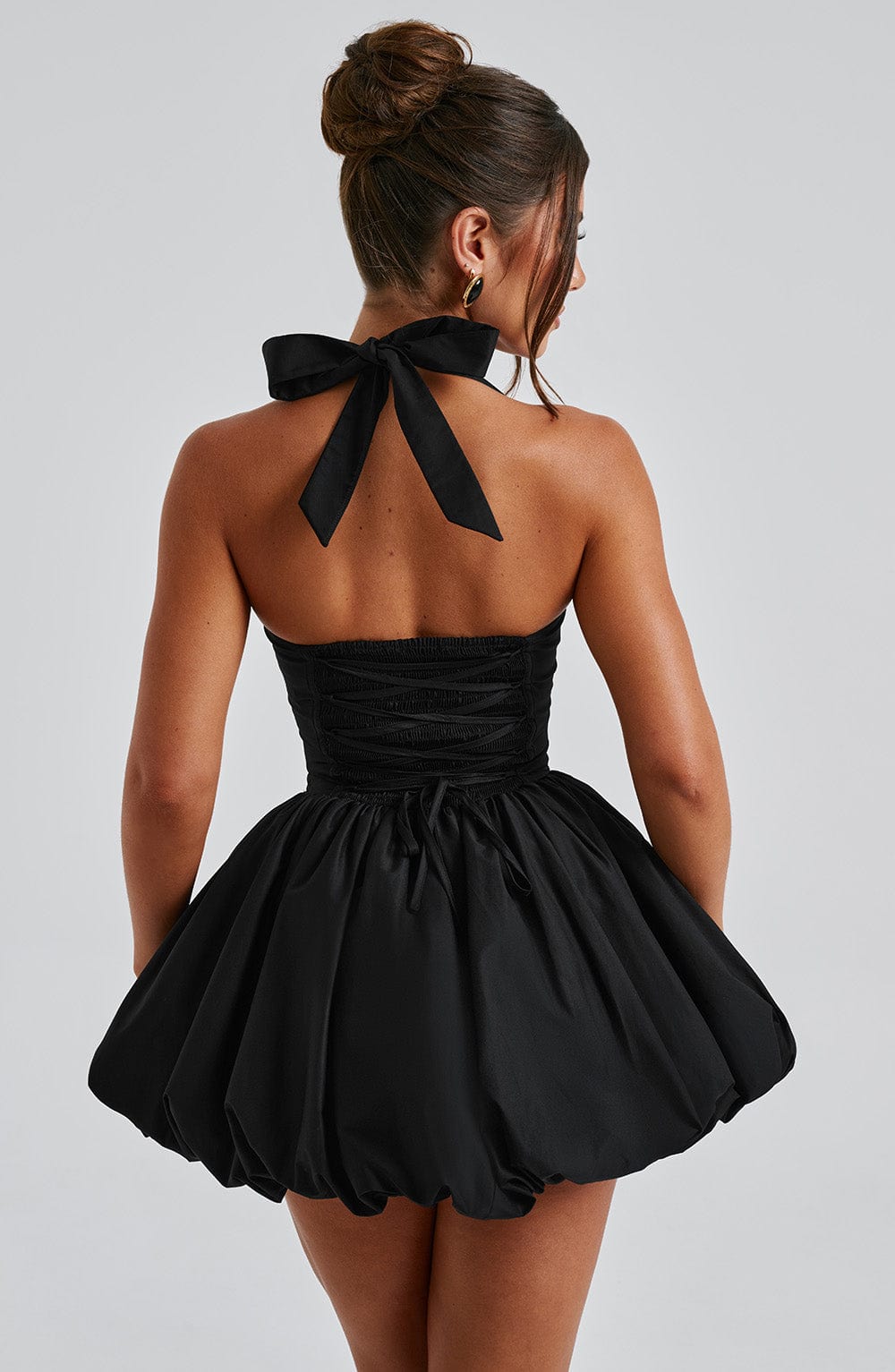 Halter Homecoming Dresses Short for Teens Satin Corset HOCO Dress Mini Bubble Formal Cocktail Party Gowns - Seldom Seen Styles