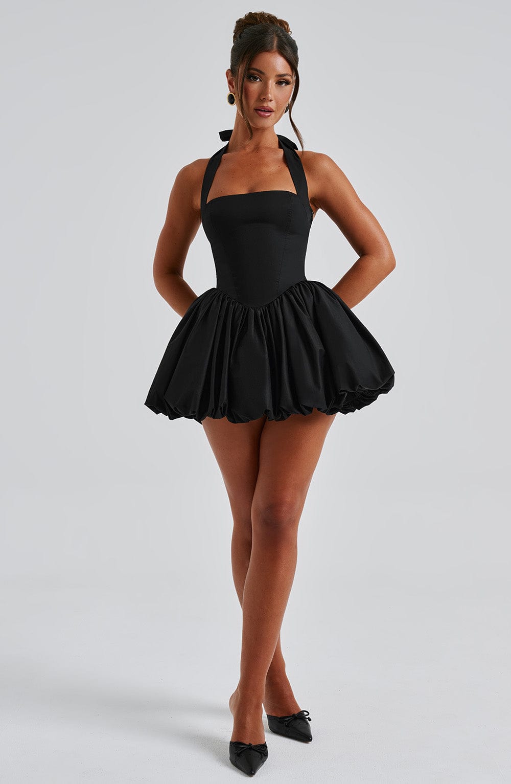Halter Homecoming Dresses Short for Teens Satin Corset HOCO Dress Mini Bubble Formal Cocktail Party Gowns - Seldom Seen Styles
