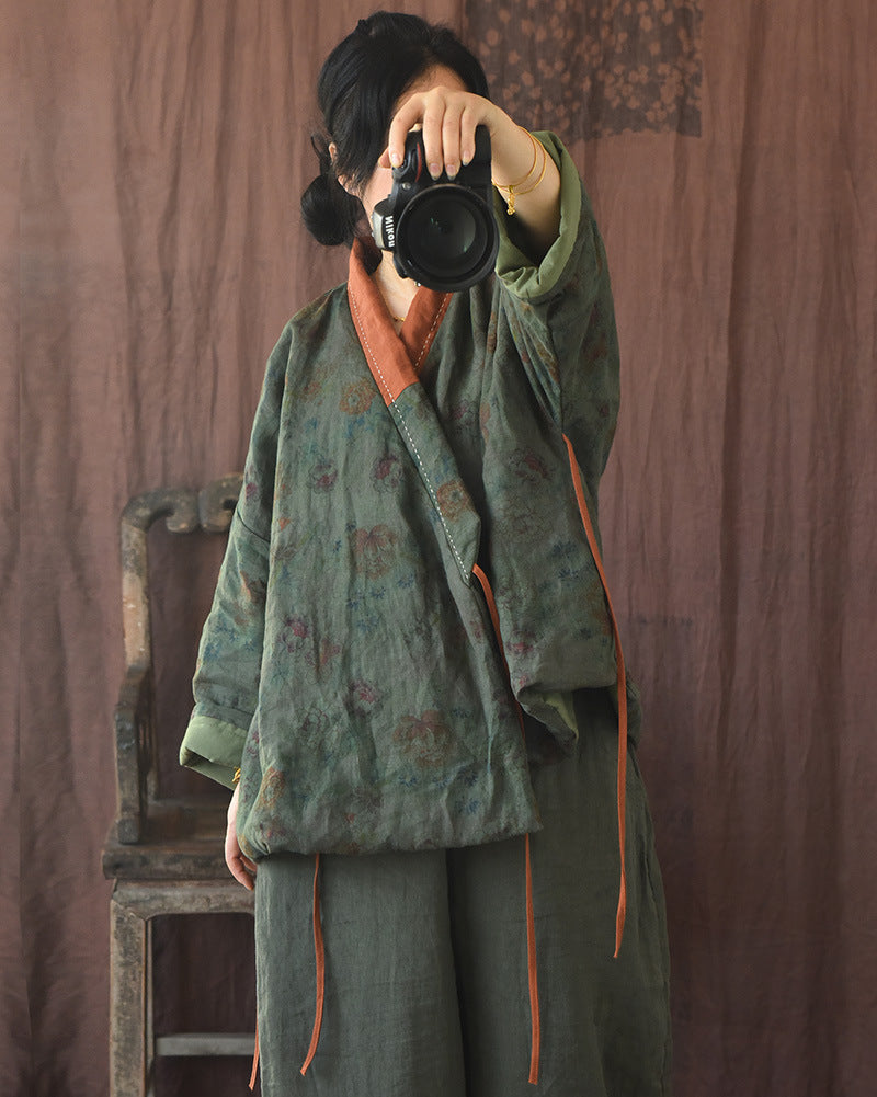 Vintage Bloom Contrast Jacket - Seldom Seen Styles
