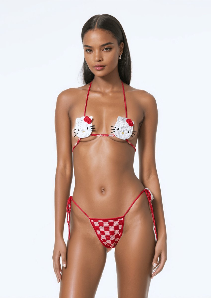Hello Kitty Crochet Bikini Set - Seldom Seen Styles