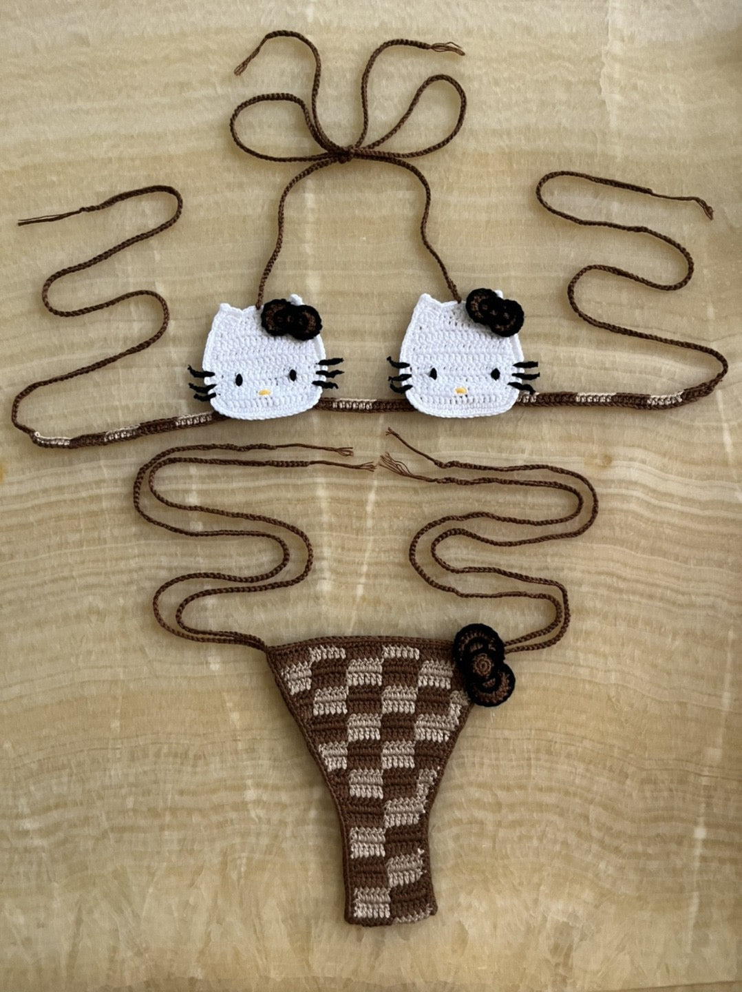 Hello Kitty Crochet Bikini Set - Seldom Seen Styles