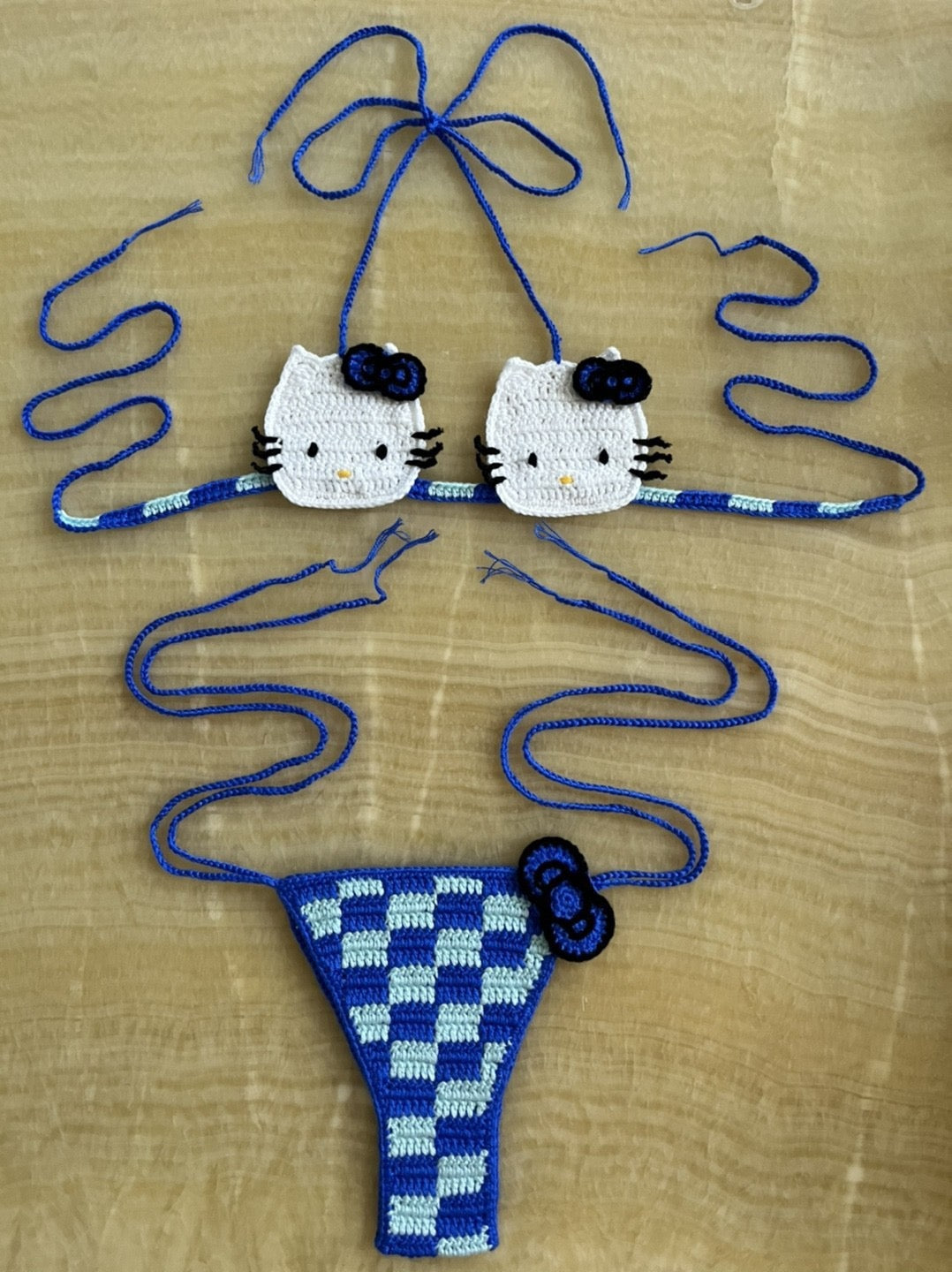 Hello Kitty Crochet Bikini Set - Seldom Seen Styles