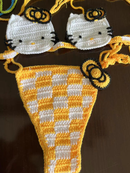 Hello Kitty Crochet Bikini Set
