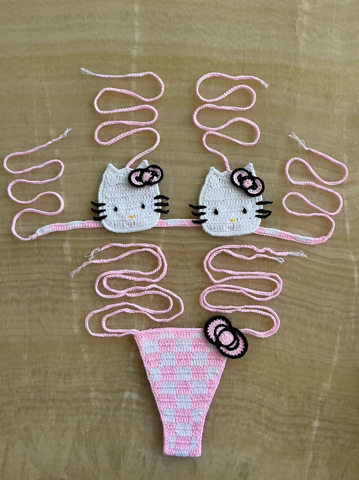 Hello Kitty Crochet Bikini Set - Seldom Seen Styles