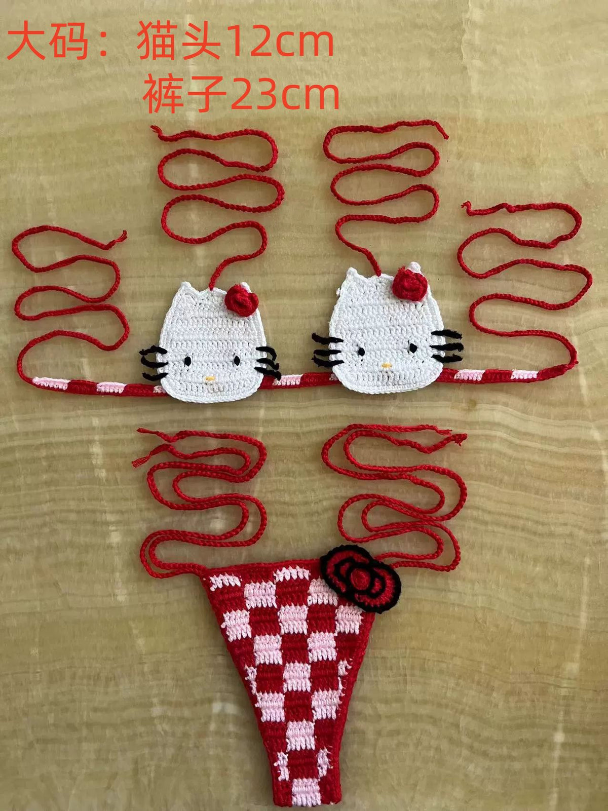 Hello Kitty Crochet Bikini Set - Seldom Seen Styles