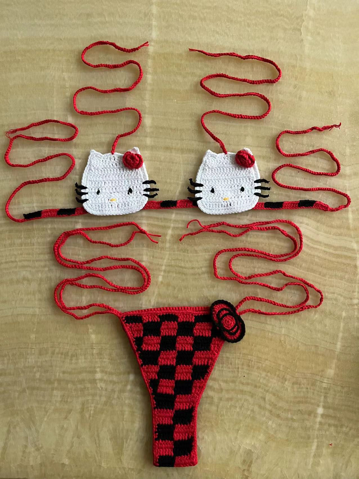 Hello Kitty Crochet Bikini Set - Seldom Seen Styles