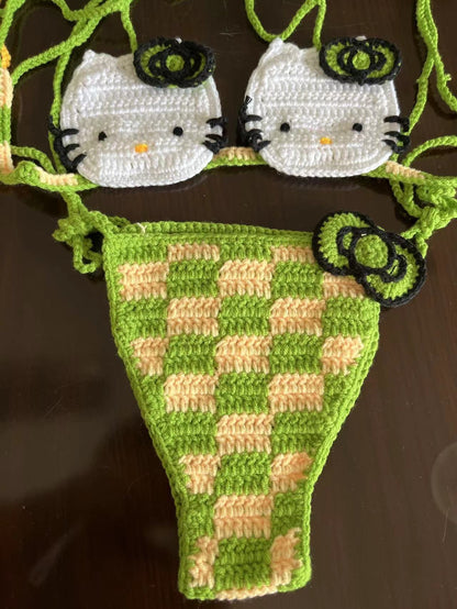 Hello Kitty Crochet Bikini Set