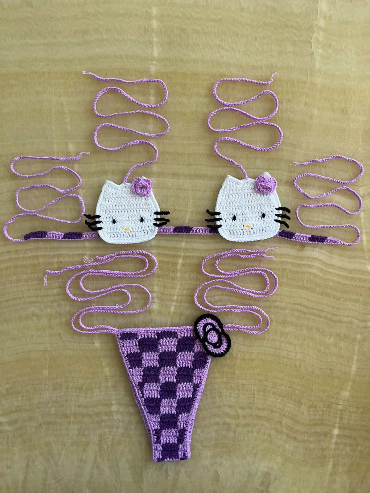 Hello Kitty Crochet Bikini Set - Seldom Seen Styles