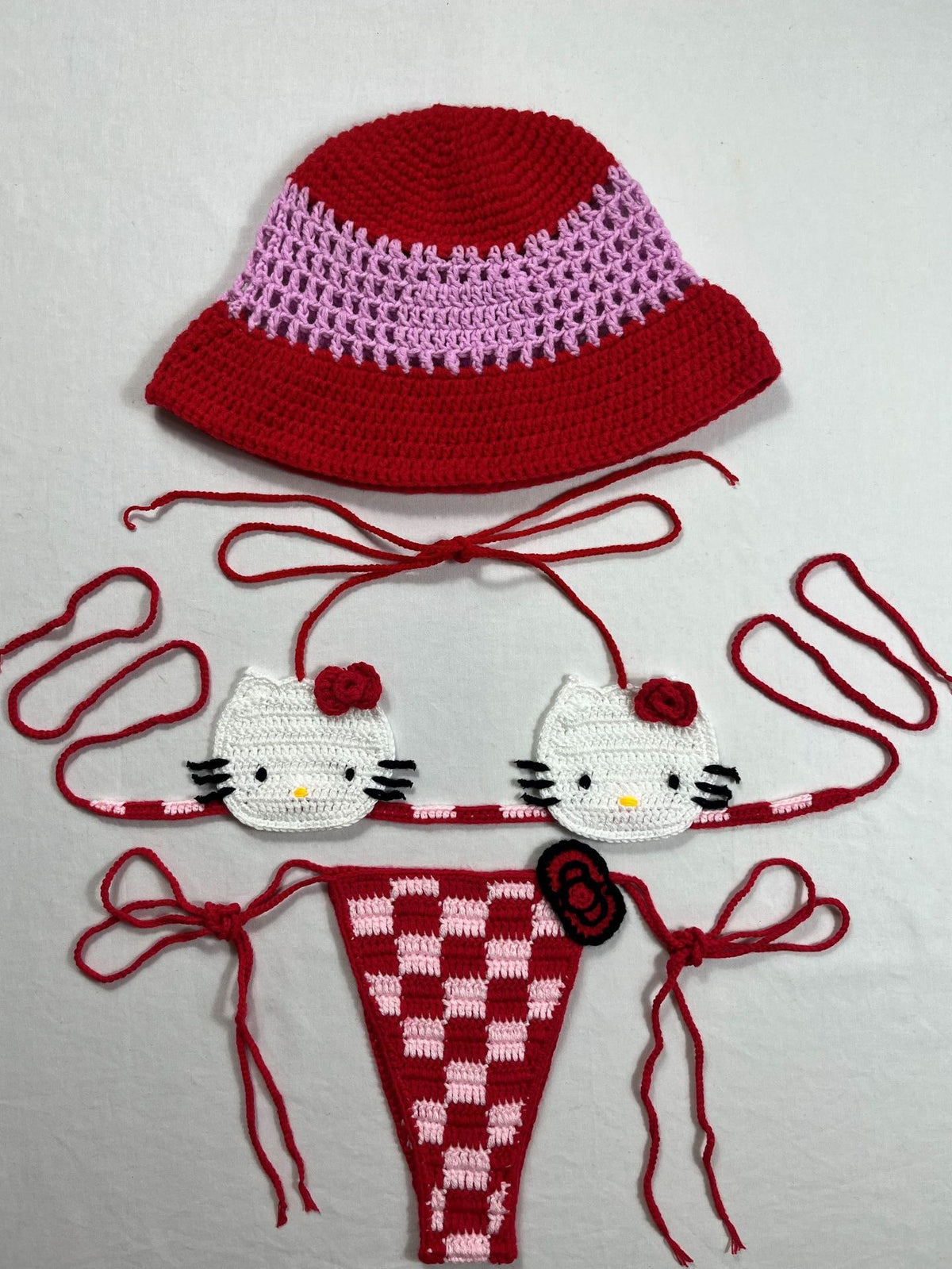 Hello Kitty Crochet Bikini Set - Seldom Seen Styles