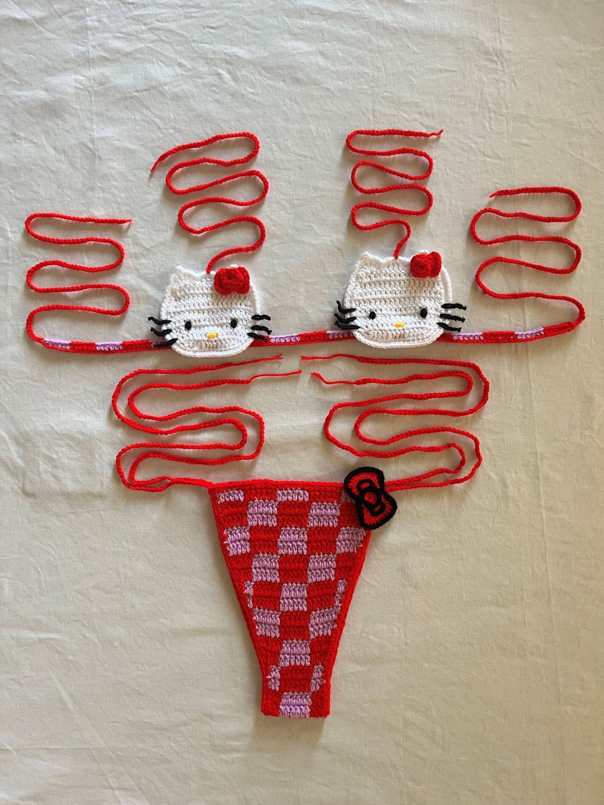 Hello Kitty Crochet Bikini Set - Seldom Seen Styles