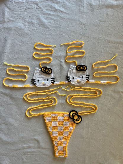 Hello Kitty Crochet Bikini Set
