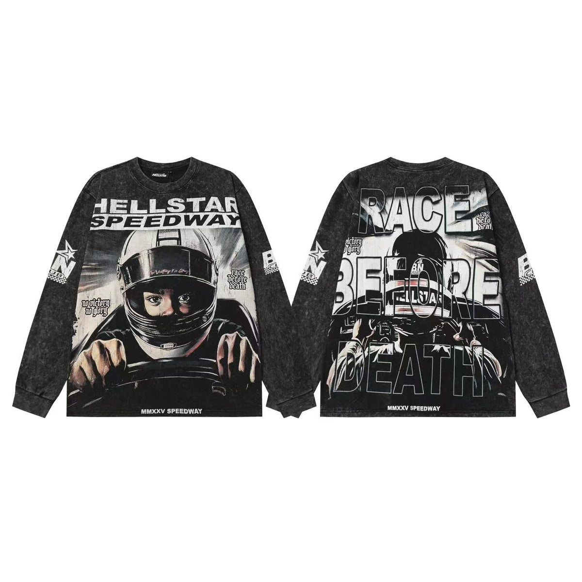 Hellstar “Basketball Skeleton” Long Sleeve Tee - Seldom Seen Styles