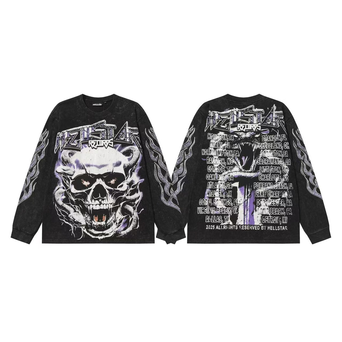Hellstar “Basketball Skeleton” Long Sleeve Tee - Seldom Seen Styles