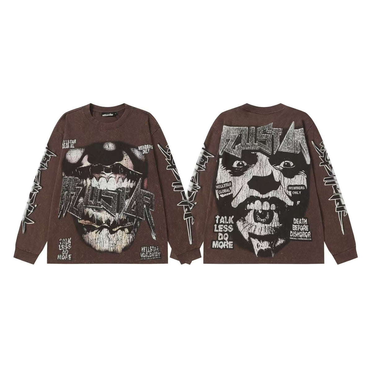 Hellstar “Basketball Skeleton” Long Sleeve Tee - Seldom Seen Styles
