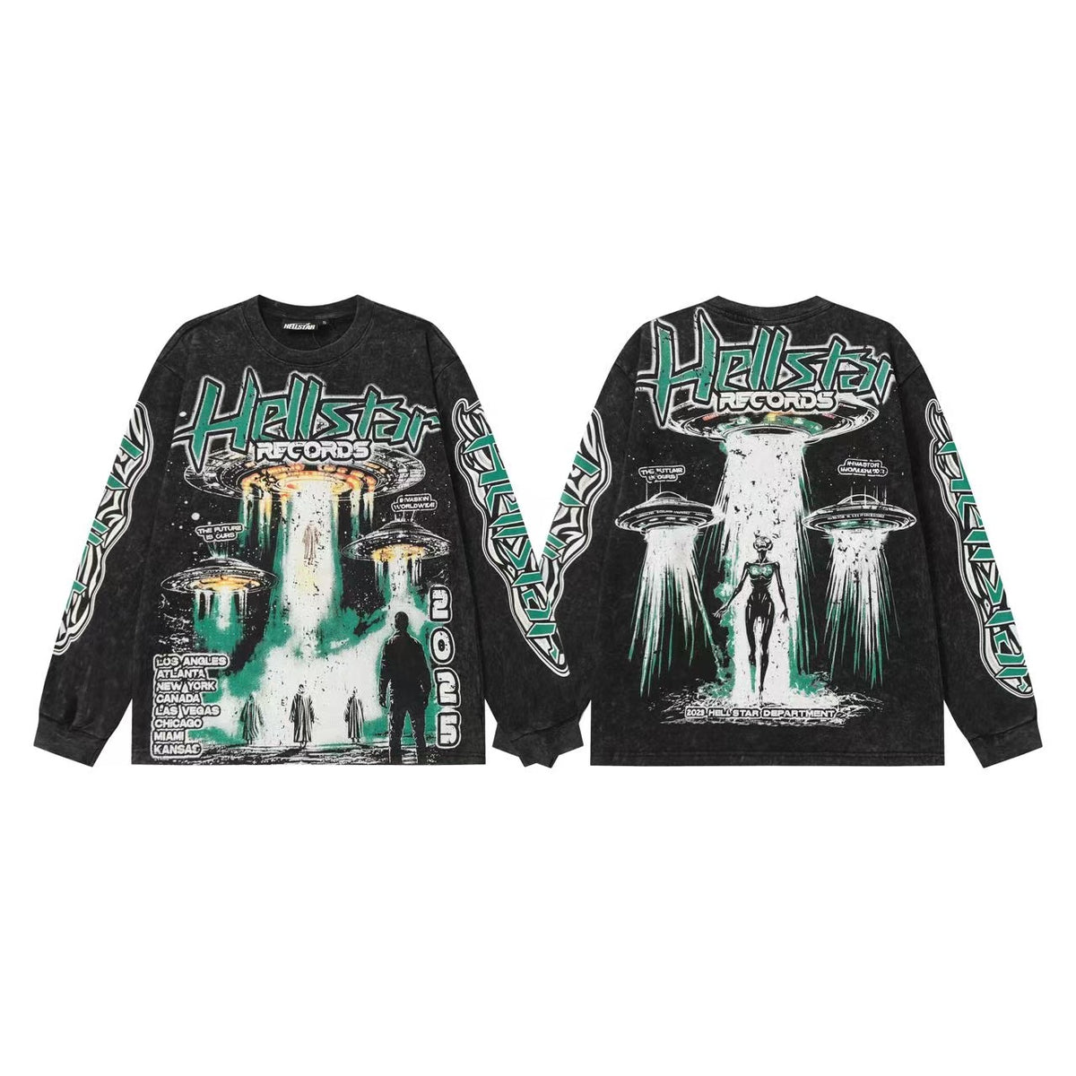 Hellstar “Basketball Skeleton” Long Sleeve Tee - Seldom Seen Styles