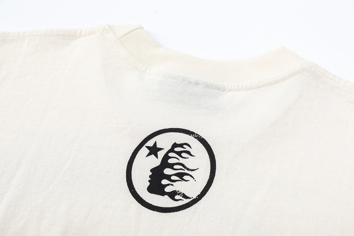 Hellstar Brainwashed T-Shirt - Cream - Seldom Seen Styles
