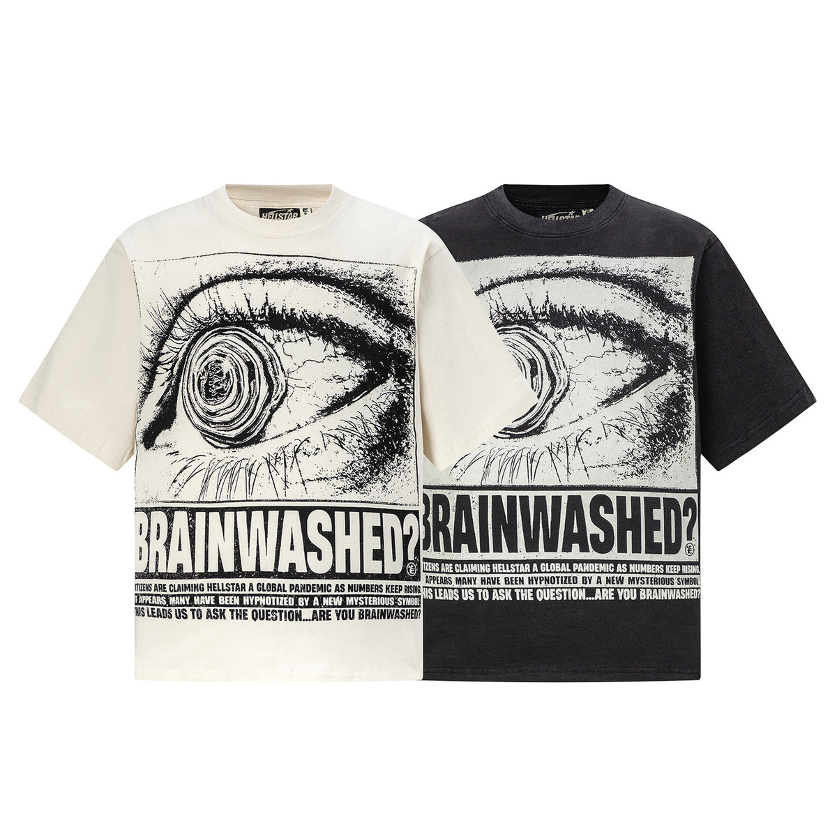 Hellstar Brainwashed T-Shirt - Cream - Seldom Seen Styles