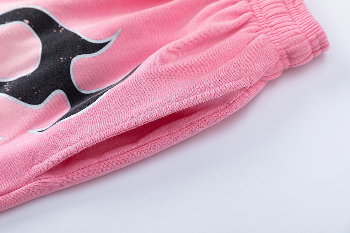 Hellstar Flame Shorts 'Pink/Black' - Seldom Seen Styles